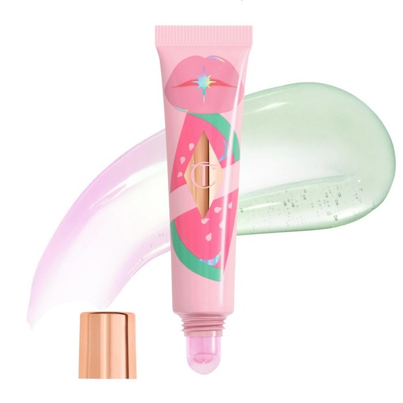 Charlotte Tilbury Unreal Lips Healthy Glow Nectar Lip Oil in Pink Watermelon NIB - Picture 1 of 8